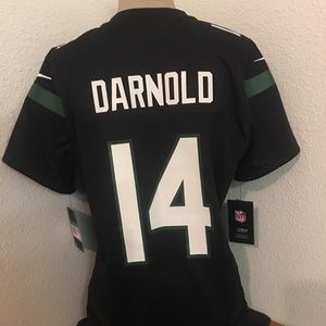Sam Darnold New York Jets Black Jersey Women's XL